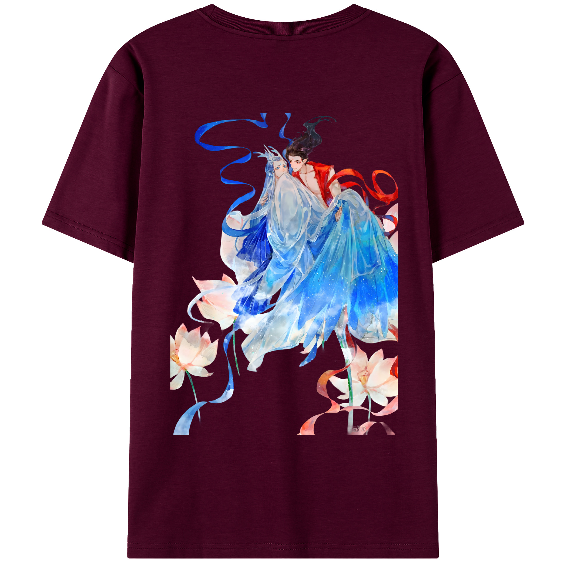 （画像用） Ne Zha 2 ナタ 魔童の大暴れ レディース半袖Tシャツ(バックプリント)